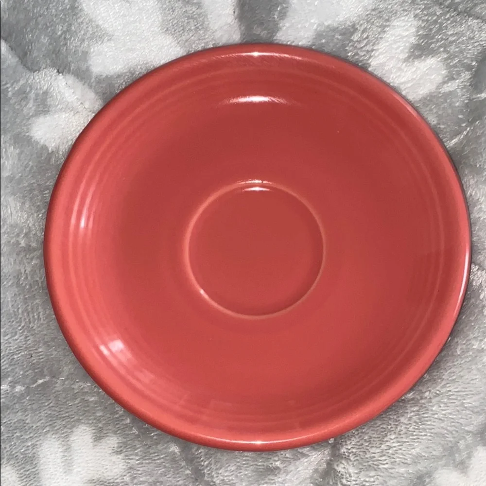 Fiesta Homer Laughlin Flamingo Ceramic‎ Saucer Plate USA lead free